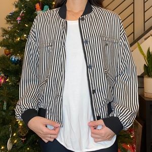 Vintage 100% silk bomber jacket